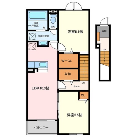 クレールの物件間取画像